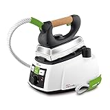 Polti Vaporella 535 Eco Pro, Plancha de Vapor con Caldera de Alta Presión de 4 Bares, Potencia 1750 W, Tapón de Seguridad, Función Eco, Color Blanco y Verde
