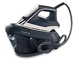 Rowenta VR8220F0 Powersteam - Centro planchado 6,5 bares de presión de agua, golpe de vapor 350 g/min, vapor continuo 120 g/min, autoapagado, cartucho antical, rápido calentamiento