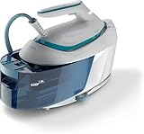 Philips PerfectCare Serie 6000 Generador De Vapor - 2400 W, 500 g De Impulso De vapor, 6,5 Bares De presión, Tecnología OptimalTEMP, Depósito De 1,8 L, Blanco/Azul (PSG6022/20)