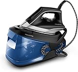 Rowenta Centro de planchado Turbosteam - Potencia 2600W, salida vapor 120g/min, golpe vapor 350g/min, modo Eco, suela MicroSteam400 láser, depósito extraíble XL 1,7L