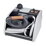Polti Vaporella Super Pro Centro de planchado a vapor, tapón de seguridad, 3 Bar, de colores surtidos, 1.3 L, 1750 W, Aluminio, Gris/Blanco